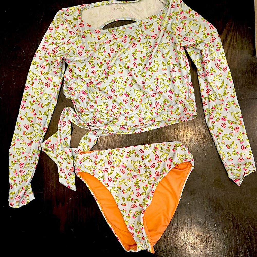 J Crew Swim Shirt and Bottom small